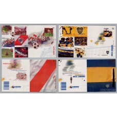 ARGENTINA 1999 GJ 2996 Y 3003 CARNETS COMPLETOS SERIE COMPLETA MINT DE RIVER Y BOCA U$ 80